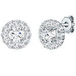 Ohrstecker Sterling Silber Zirkonia weiß