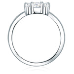 Ring Sterling Silber Zirkonia weiß