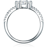 Ring Sterling Silber Zirkonia weiß