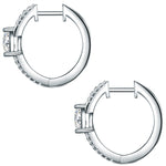 Creolen Sterling Silber Zirkonia weiß