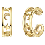 Ohrklemmen Sterling Silber gelbgold