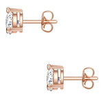 Ohrstecker Sterling Silber roségold Zirkonia weiß