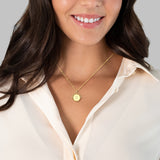 Kette Sterling Silber gelbgold Zirkonia weiß