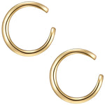 Ohrklemmen Sterling Silber gelbgold