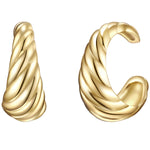 Ohrklemmen Sterling Silber gelbgold