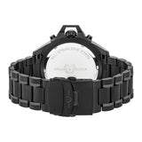 Herren Quarzuhr schwarz Edelstahl schwarz