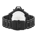 Herren Quarzuhr schwarz Edelstahl schwarz