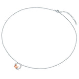 Kette Sterling Silber bicolor Zirkonia weiß
