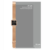 Damen Quarzuhr roségold Edelstahl roségold