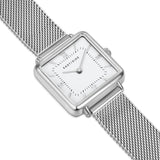 Damen Quarzuhr silber Edelstahl silber