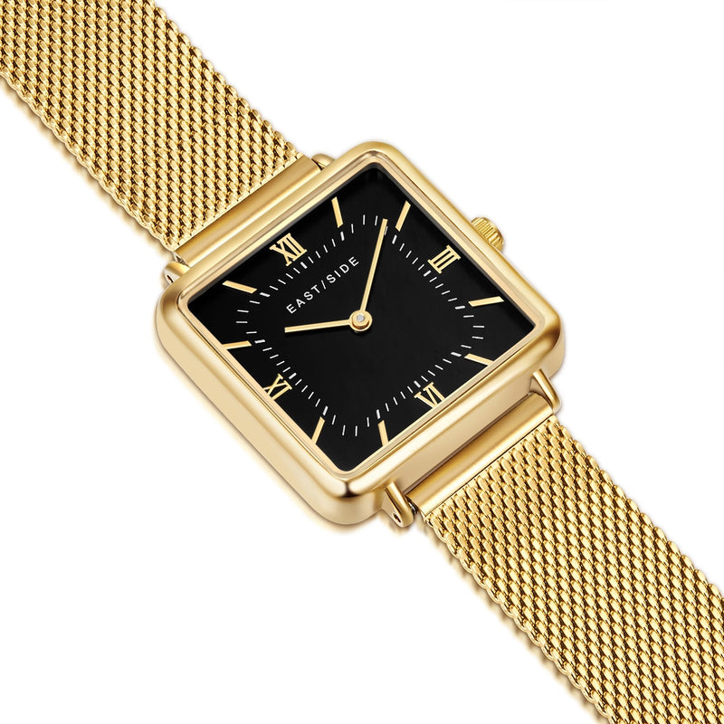 Damen Quarzuhr gelbgold Edelstahl gelbgold