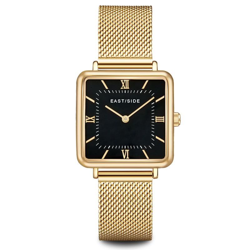 Damen Quarzuhr gelbgold Edelstahl gelbgold