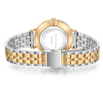 Damen Quarzuhr gelbgold Edelstahl silber/gelbgold