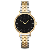 Damen Quarzuhr gelbgold Edelstahl silber/gelbgold