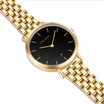 Damen Quarzuhr gelbgold Edelstahl gelbgold