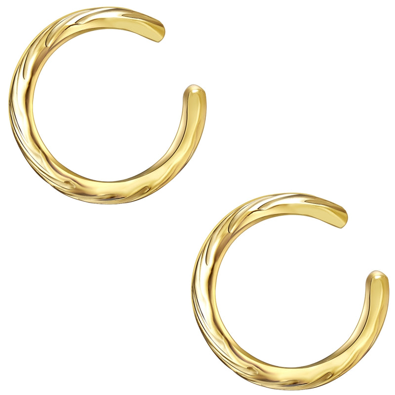 Ohrklemmen Sterling Silber gelbgold