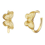 Ohrklemmen Sterling Silber gelbgold