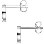 Ohrstecker Sterling Silber Zirkonia weiß