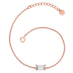 Armband Sterling Silber roségold Zirkonia weiß