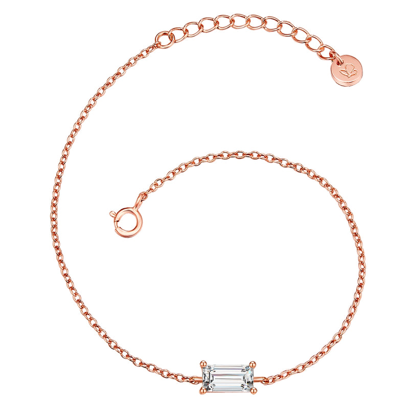 Armband Sterling Silber roségold Zirkonia weiß