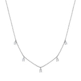 Kette Sterling Silber Zirkonia weiß