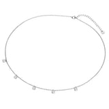 Kette Sterling Silber Zirkonia weiß
