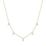 Kette Sterling Silber gelbgold Zirkonia weiß