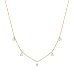 Kette Sterling Silber gelbgold Zirkonia weiß