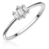 Ring Sterling Silber Zirkonia weiß