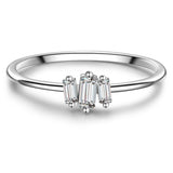 Ring Sterling Silber Zirkonia weiß