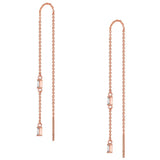 Ohrhänger Sterling Silber roségold Zirkonia weiß