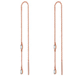 Ohrhänger Sterling Silber roségold Zirkonia weiß