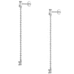 Ohrhänger Sterling Silber Zirkonia weiß