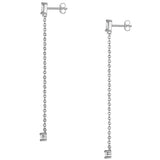 Ohrhänger Sterling Silber Zirkonia weiß