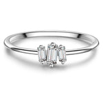 Ring Sterling Silber Zirkonia weiß