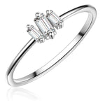 Ring Sterling Silber Zirkonia weiß