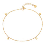Fusskette Sterling Silber gelbgold