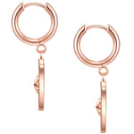 Ohrhänger Edelstahl roségold Perlmutt