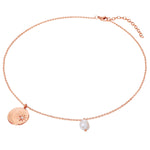 Kette Edelstahl roségold Süßwasser-Zuchtperle weiß Preciosa weiß