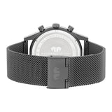 Herren Chronograph grau Edelstahl grau