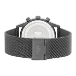 Herren Chronograph grau Edelstahl grau