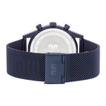 Herren Chronograph blau Edelstahl blau