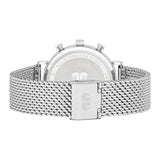 Herren Chronograph silber Edelstahl silber