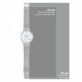 Herren Chronograph silber Edelstahl silber
