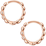 Creolen Sterling Silber roségold