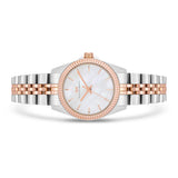 Damen Quarzuhr silber/roségold Edelstahl silber/roségold