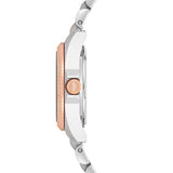 Damen Quarzuhr silber/roségold Edelstahl silber/roségold