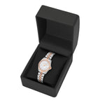 Damen Quarzuhr silber/roségold Edelstahl silber/roségold