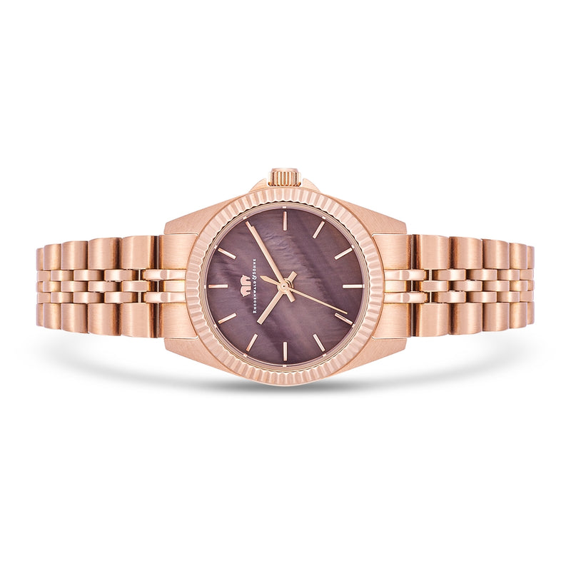 Damen Quarzuhr roségold Edelstahl roségold