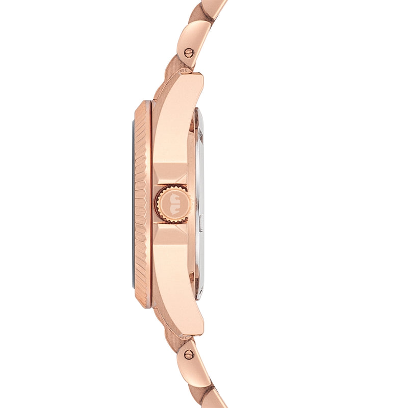 Damen Quarzuhr roségold Edelstahl roségold